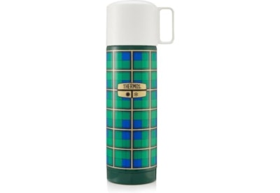 Thermos Revival Stainless Steel Flask Green Plaid 500ml