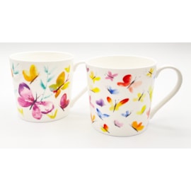 Just Mugs Dorset Watercolour Butterflies Mug Just Mugs Dorset Watercolour Butterflies Mug