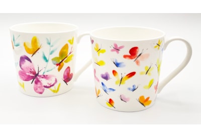 Just Mugs Dorset Watercolour Butterflies Mug Just Mugs Dorset Watercolour Butterflies Mug