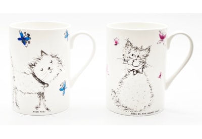 Just Mugs Norfolk Sketchy Cats (90513)