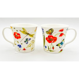 Just Mugs Mersey Poppy Butterflies Mug (90577)