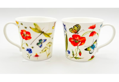 Just Mugs Mersey Poppy Butterflies Mug (90577)