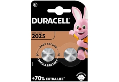 Duracell Coin Cell 3v Batteries 2s (DL2025B2)