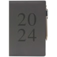Ad Diary Dap Leatherette Pen Grey A5 (2051/FSC)