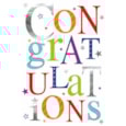Simon Elvin Word Congratulations Card Simon Elvin Word Congratulations Card