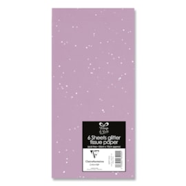 Glitter Tissue Paper Lilac 6sheet Glitter Tissue Paper Lilac 6sheet