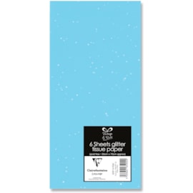 Glitter Tissue Paper Turquoise 6sheet (20910-TQC)