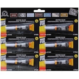 Maxi Fix 2g Super Glue 6pk Maxi Fix 2g Super Glue 6pk