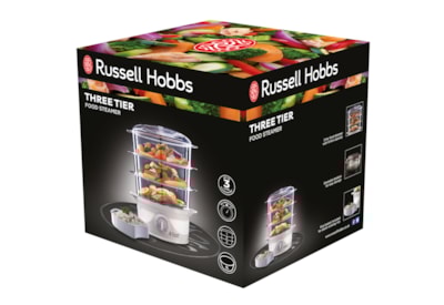 Russell Hobbs - 3 Tier Steamer White Russell Hobbs - 3 Tier Steamer White