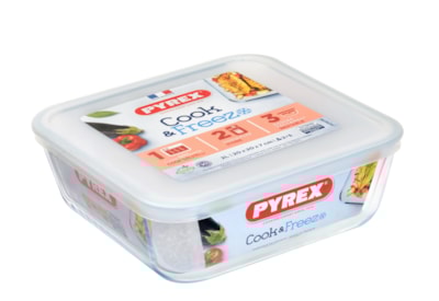 Pyrex Cook & Freeze Square Dish With Lid 2.00 Pyrex Cook & Freeze Square Dish With Lid 2.00