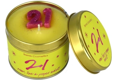 Get Fresh Cosmetics 21st Birthday Tin Candle Get Fresh Cosmetics 21st Birthday Tin Candle
