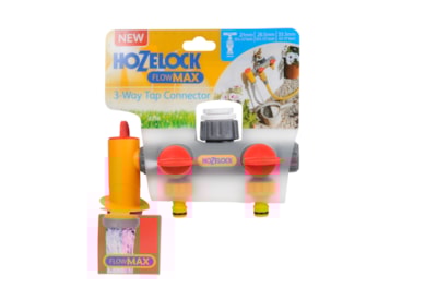 Hozelock Flow Max 3 Way Tap Connector Hozelock Flow Max 3 Way Tap Connector