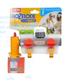 Hozelock Flow Max 3 Way Tap Connector