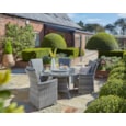 Burnham Xl 4 Seat Dining Set 120Cm Grey