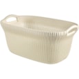 Curver Knit Laundry Basket Oasis White 40ltr Curver Knit Laundry Basket Oasis White 40ltr