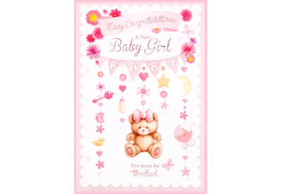Simon Elvin Baby Girl Cards (23999)