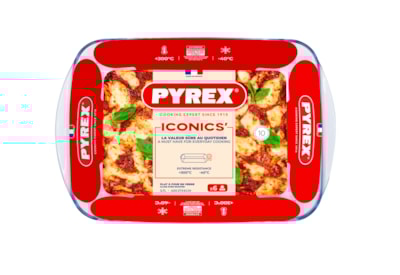 Pyrex Glass Rectangle Roaster 40x27cm 3.7lt Pyrex Glass Rectangle Roaster 40x27cm 3.7lt