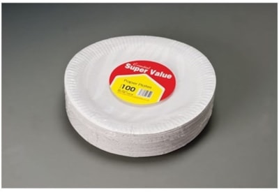 Essential 23cm Paper Plates Super Value 100s Essential 23cm Paper Plates Super Value 100s