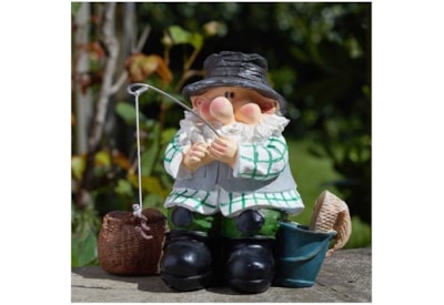 Smart Garden Woodland Wilf Fishing Gnome 19cm Smart Garden Woodland Wilf Fishing Gnome 19cm