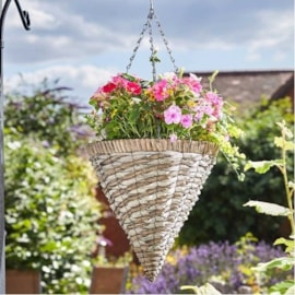 Smart Garden Faux Rattan Cone - Rafina 14" Smart Garden Faux Rattan Cone - Rafina 14"