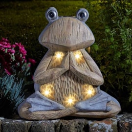Smart Garden Wood Stone In-lit Frog Figurine (1020914)