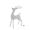 Three Kings Glitter Twist Reindeer Silver 80cm