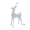 Three Kings Glitter Twist Reindeer Silver 95cm