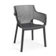 Keter Elisa Dining Chair Set Of 6 - Graphite Keter Elisa Dining Chair Set Of 6 - Graphite