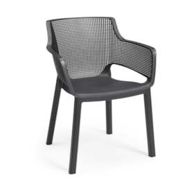 Keter Elisa Dining Chair Set Of 6 - Graphite