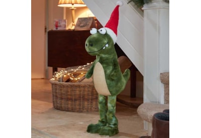 Three Kings Green Festive Xl Dino Standing 85cm Three Kings Green Festive Xl Dino Standing 85cm