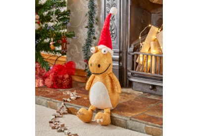 Three Kings Gold Festive Dino Tyrone Rex 45cm Three Kings Gold Festive Dino Tyrone Rex 45cm
