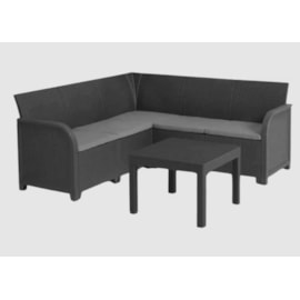 Keter Rosalie 5 Seater Corner Set - Graphite Keter Rosalie 5 Seater Corner Set - Graphite