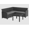 Keter Rosalie 5 Seater Corner Set - Graphite