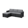 Keter California 3 Seater Chaise Longue Mini - Graphite Keter California 3 Seater Chaise Longue Mini - Graphite