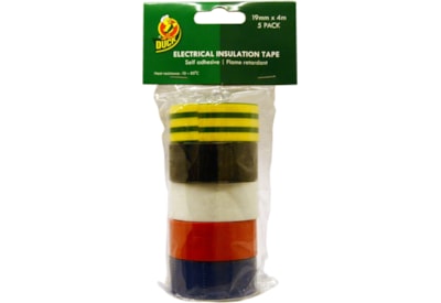Duck Tape Electrical Tape 5 Pk Assorted Colours (260197)