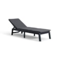 Keter Atlas Sun Lounger With Cushion- Graphite Keter Atlas Sun Lounger With Cushion- Graphite