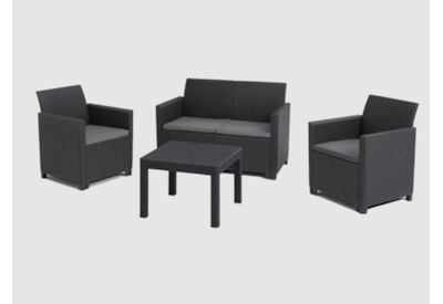 Keter Marie 4 Seater Lounge Set - Graphite Keter Marie 4 Seater Lounge Set - Graphite