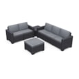 Keter California 5 Seater Lounge Set Plus Footstool - Graphite Keter California 5 Seater Lounge Set Plus Footstool - Graphite