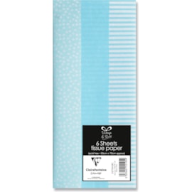 Baby Blue Tissue Paper 6 sheets Baby Blue Tissue Paper 6 sheets