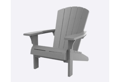 Keter Set Of 2 Alpine Adirondack Chairs - Light Grey Keter Set Of 2 Alpine Adirondack Chairs - Light Grey