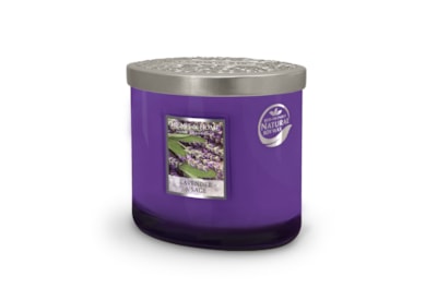 Heart & Home Ellipse Twin Wick Jar Lavender & Sage (276260106)