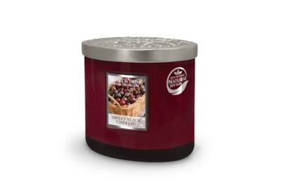 Heart & Home Ellipse Twin Wick Jar Sweet Black Cherry Heart & Home Ellipse Twin Wick Jar Sweet Black Cherry
