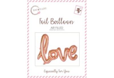 Love Foil Rose Gold Balloon Love Foil Rose Gold Balloon