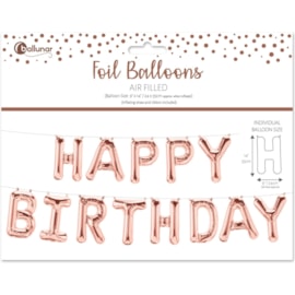 Birthday Rose Gold Foil Balloon Birthday Rose Gold Foil Balloon