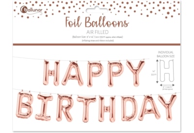 Birthday Rose Gold Foil Balloon (28848-HBRCC)