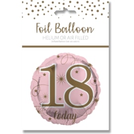 Age 18 Pink Foil Balloon 18" (29229-18CC)