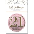 Age 21 Pink Foil Balloon 18" Age 21 Pink Foil Balloon 18"