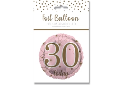 Age 30 Pink Foil Balloon 18" (29229-30CC)