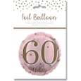 Age 60 Pink Foil Balloon 18" Age 60 Pink Foil Balloon 18"