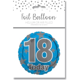 Age 18 Blue Foil Balloon 18" (29232-18CC)